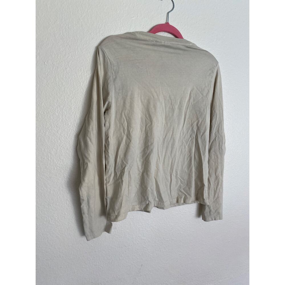 White Weekday Alanis Long Sleeve Medium Long Sleeve Cotton Shirt View 5
